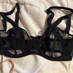 Black Sheer Underwire Bra
